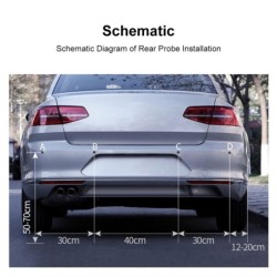 Car parking sensor - radar - reverse auto-parking - LCD monitor display - LEDInterior accessories