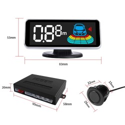 Sensor de estacionamento - radar - estacionamento automático reverso - display LCD - LED