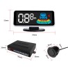 Sensor de estacionamento - radar - estacionamento automático reverso - display LCD - LED