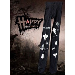 Calças de Halloween - diabinhos/fantasmas estampados