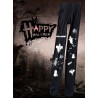 Calças de Halloween - diabinhos/fantasmas estampados