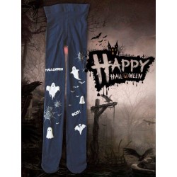 Calças de Halloween - diabinhos/fantasmas estampados