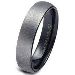 Anel de carboneto de tungstênio - preto
