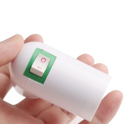 Tomada de luz E27 com plugue UE / EUA e interruptor embutido