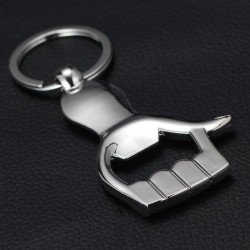 Polegar para cima - abridor de garrafas de metal - com chaveiro