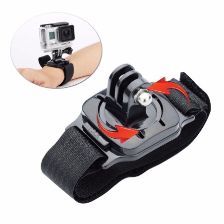 Pulseira ajustável - suporte para câmera - rotação 360 - para GoPro