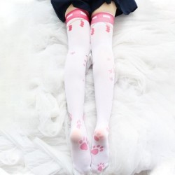 Meias de Halloween - menina - patas de gato
