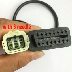 OBD2 16 pin to 3 Pin / 6 Pin - cable for KTM - adapter for motorcycle - ECU software tuningDiagnosis