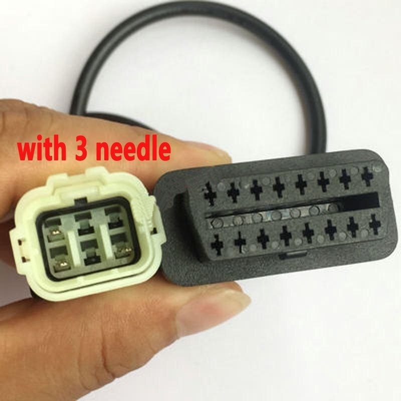OBD2 16 pin to 3 Pin / 6 Pin - cable for KTM - adapter for motorcycle - ECU software tuningDiagnosis