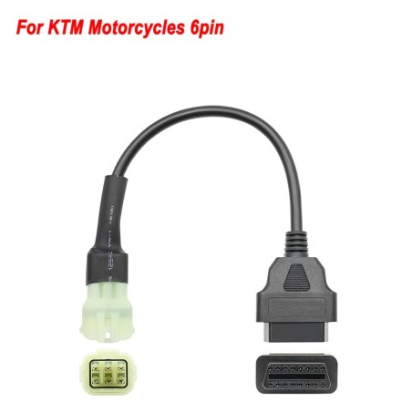 OBD2 16 pinos para 3 pinos / 6 pinos - cabo para KTM - adaptador para motocicleta - ajuste de software ECU