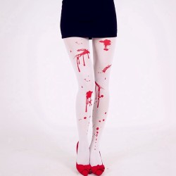 meia-calça sangrenta de halloween