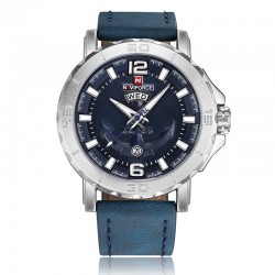 Naviforce - relógio de couro Quartz - luminoso