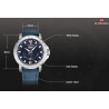 Naviforce - relógio de couro Quartz - luminoso