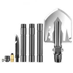 Multifunction foldable shovel - aluminum - military - survivalSurvival tools