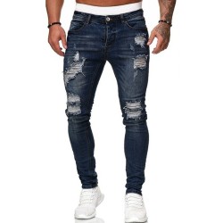 Stretchy rasgado - Jeans biker - Slim Fit Denim