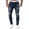 Stretchy rasgado - Jeans biker - Slim Fit Denim