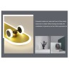 Luz de teto LED moderna - skate