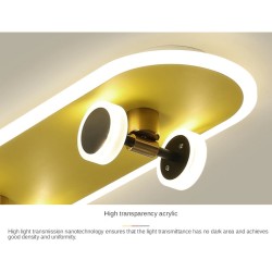 Luz de teto LED moderna - skate