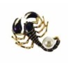 Enamel brooch - scorpion with pearlBrooches