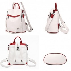 Mochila de couro multifuncional - bolsa de ombro - zíperes antifurto - grande capacidade - logotipo canguru