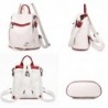 Mochila de couro multifuncional - bolsa de ombro - zíperes antifurto - grande capacidade - logotipo canguru