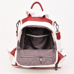 Mochila de couro multifuncional - bolsa de ombro - zíperes antifurto - grande capacidade - logotipo canguru