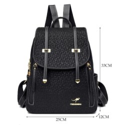 Multifunction leather backpack - shoulder bag - large capacityBackpacks