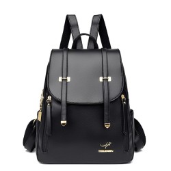 Mochila de couro multifuncional - bolsa de ombro - grande capacidade