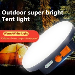 Lâmpada LED magnética portátil - luz de acampamento - lanterna suspensa - à prova d'água