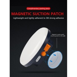 Lâmpada LED magnética portátil - luz de acampamento - lanterna suspensa - à prova d'água