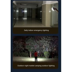 Lâmpada LED magnética portátil - luz de acampamento - lanterna suspensa - à prova d'água