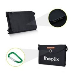 Painel solar 25W - carregador dobrável - USB - à prova d'água - para Smartphones