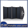 Painel solar 25W - carregador dobrável - USB - à prova d'água - para Smartphones