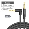 Cabo Aux HiFi macho para macho - 3,5 mm - cabo para fones de ouvido / alto-falante
