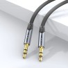 Cabo Aux HiFi macho para macho - 3,5 mm - cabo para fones de ouvido / alto-falante