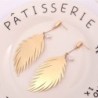 Leaf feathers earrings - with a pearlEarrings