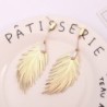 Leaf feathers earrings - with a pearlEarrings