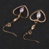 Hook gold earrings - heart / pearlsEarrings