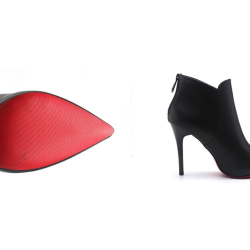 Leather heeled ankle boots - with zipperBoots