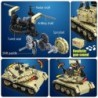 Military electric tank - remote control - building blocks - RC toy - 759 piecesRC Toys