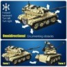 Military electric tank - remote control - building blocks - RC toy - 759 piecesRC Toys