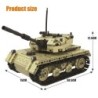 Military electric tank - remote control - building blocks - RC toy - 759 piecesRC Toys