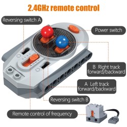 Military electric tank - remote control - building blocks - RC toy - 759 piecesRC Toys