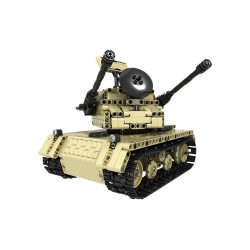 Military electric tank - remote control - building blocks - RC toy - 759 piecesRC Toys