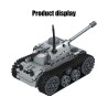 Tanque elétrico militar - blocos de construção - interruptor de toque - brinquedo educacional - 378 peças