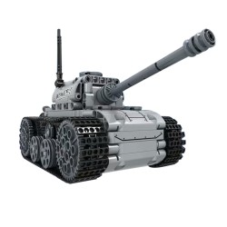 Tanque elétrico militar - blocos de construção - interruptor de toque - brinquedo educacional - 378 peças