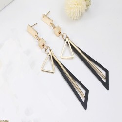 Brincos pendentes da moda - quadrados - triangulares