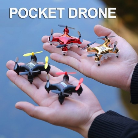 Drone RC - mini quadcopter de bolso - câmera HD - WIFI - FPV - brinquedo de montagem