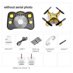 Drone RC - mini quadcopter de bolso - câmera HD - WIFI - FPV - brinquedo de montagem