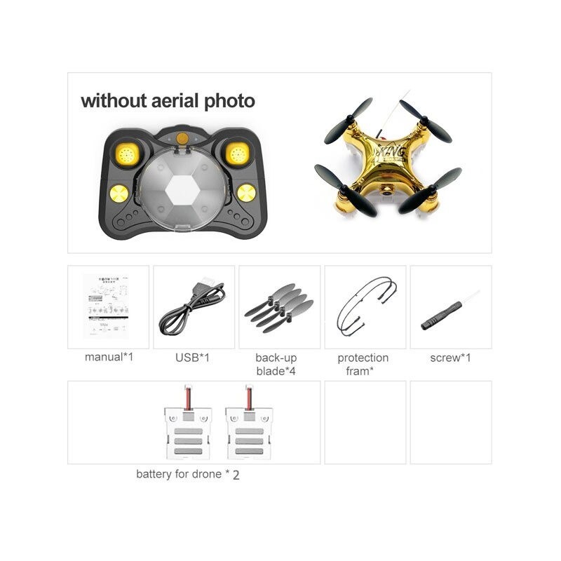 Drone RC - mini quadcopter de bolso - câmera HD - WIFI - FPV - brinquedo de montagem
